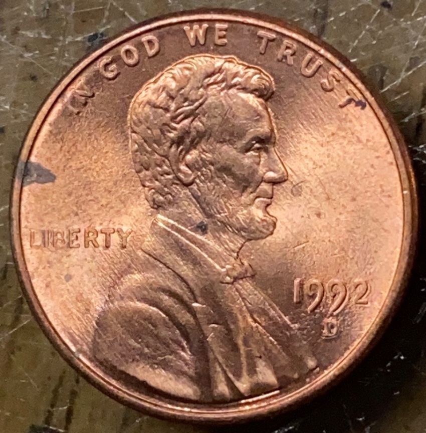 1992-D-Penny-Doubling-On-Obverse-&-Reverse?