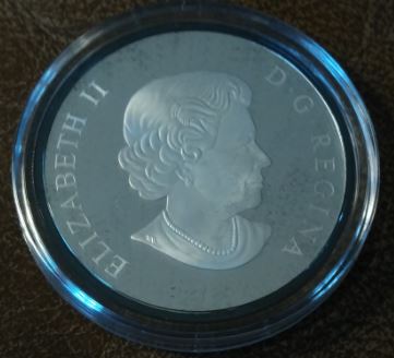RCM-New-Release:-2018-2-Oz.-Pure-Silver-Coin-With-Selective-Blue-Rhodium-Plating---Great-White-Shark