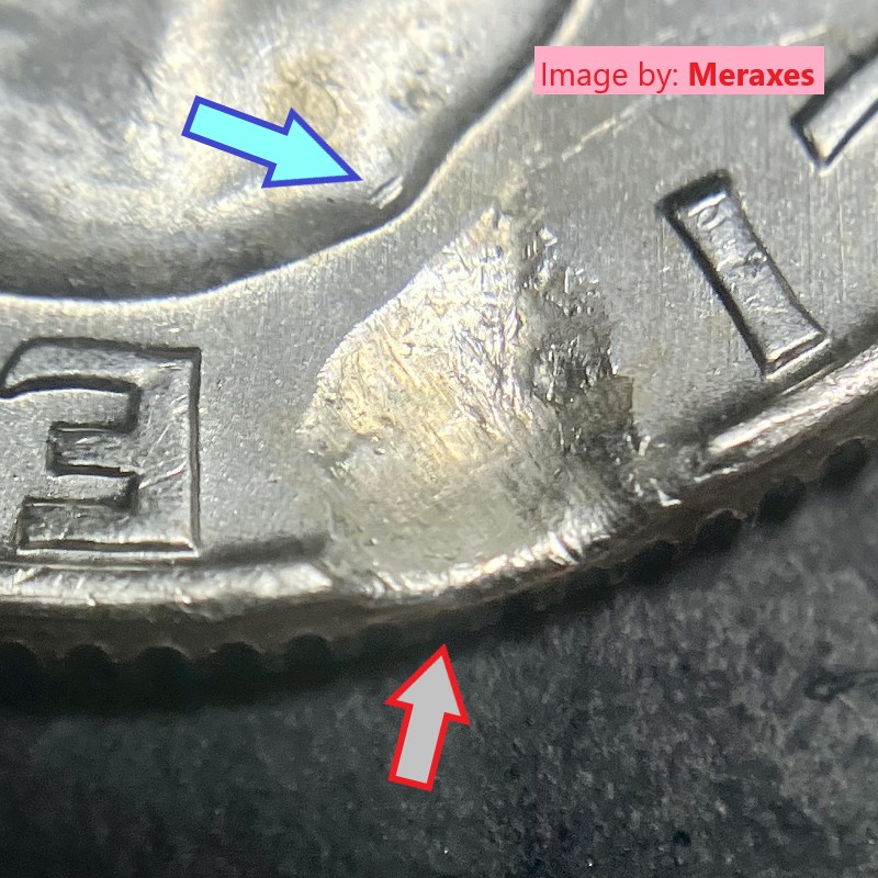 1964-D-Washington-Quarter-Struck-Through-Or-PMD?