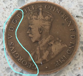 1922-Half-Penny-Variety/Errors