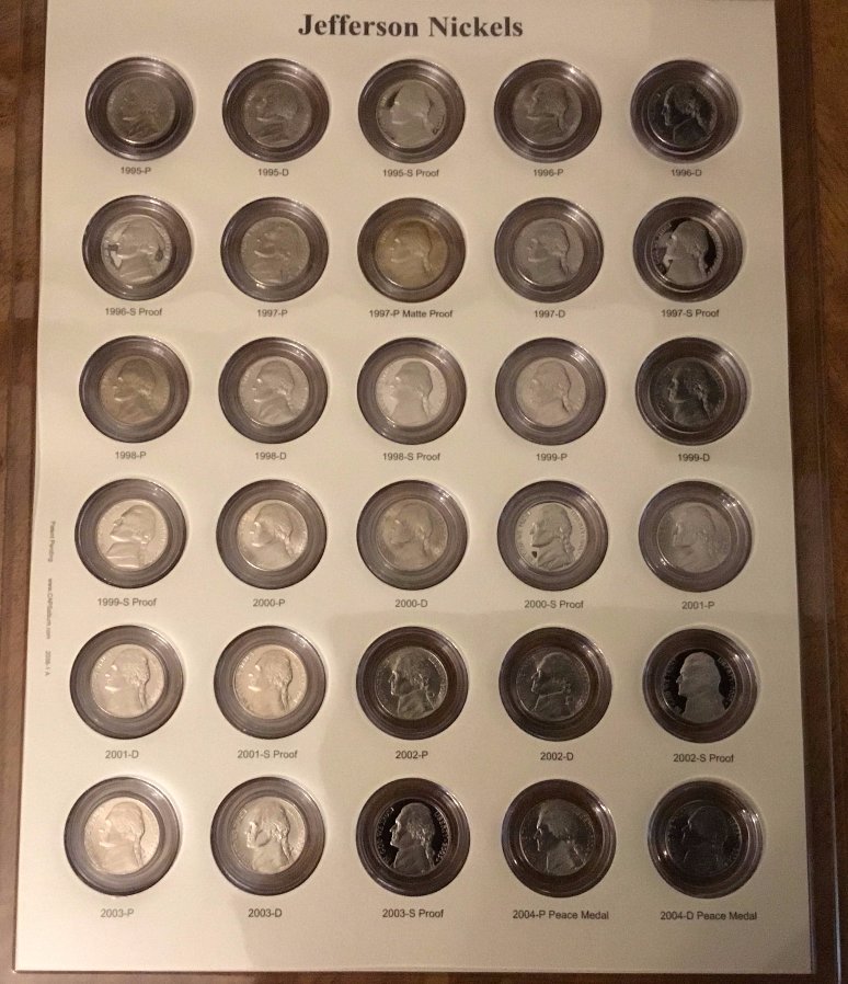 Jefferson-Nickel-Set-CAPS-V/S-Dansco---Photos