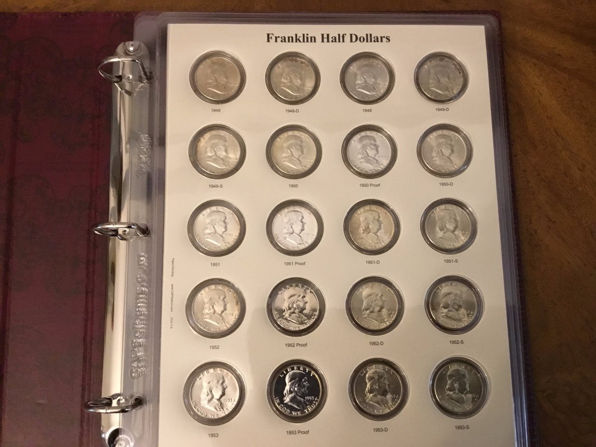 Franklin-Halves-W/-Proofs-CAPS-Album---Photos