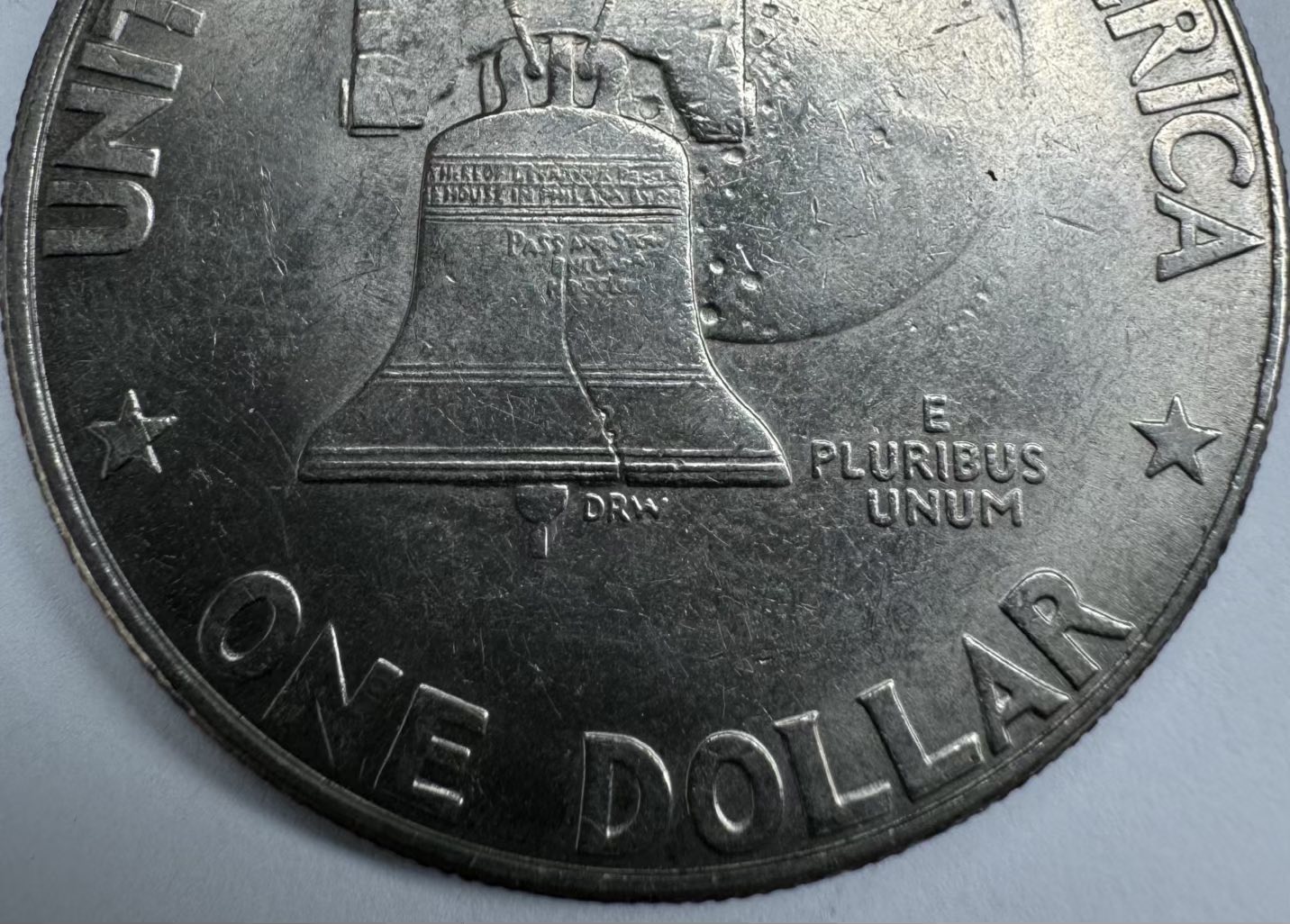 1976-D-Ike-Dollar-Squiggly-Crack-Bell?-Rare-?