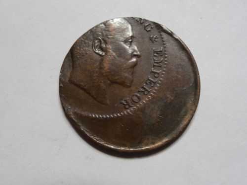 British-India---1906-Quarter-Anna:-Off-Center