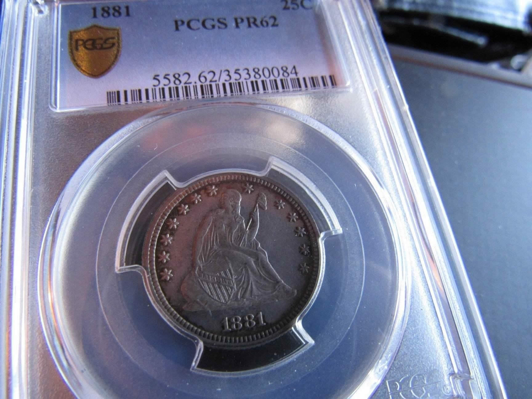 1881-Proof-Seated-Liberty-Quarter-PF-62