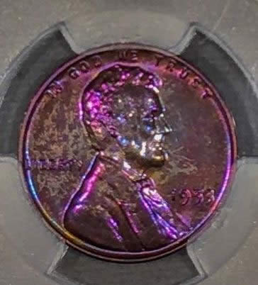 Monster-Toned-1953-Lincoln-Cent-Proof-PCGS-R/B-PF-64