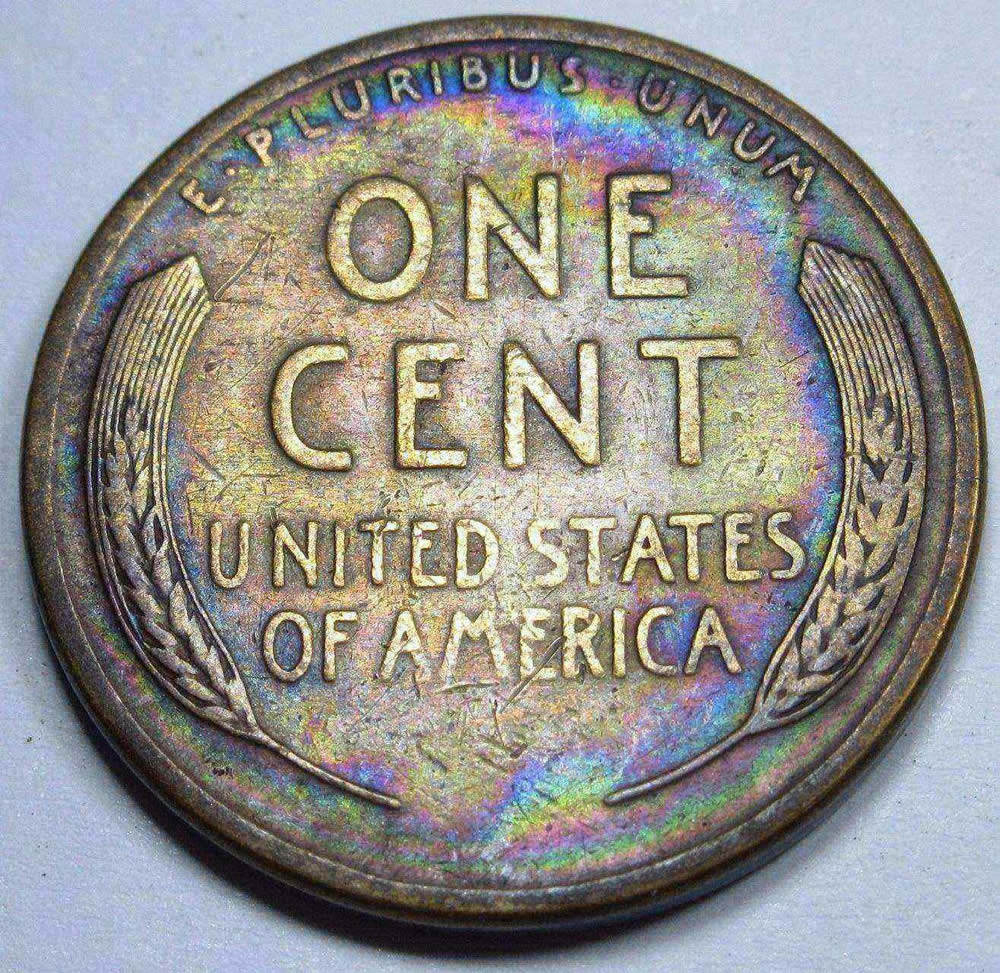 1921-S-Lincoln-Cent-Rainbow-Neon-Rims-Obverse-And-Reverse