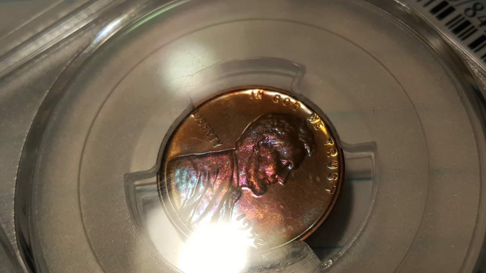 Monster-Toned-1953-Lincoln-Cent-Proof-PCGS-R/B-PF-64