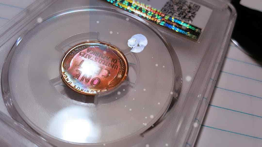 Monster-Toned-1953-Lincoln-Cent-Proof-PCGS-R/B-PF-64