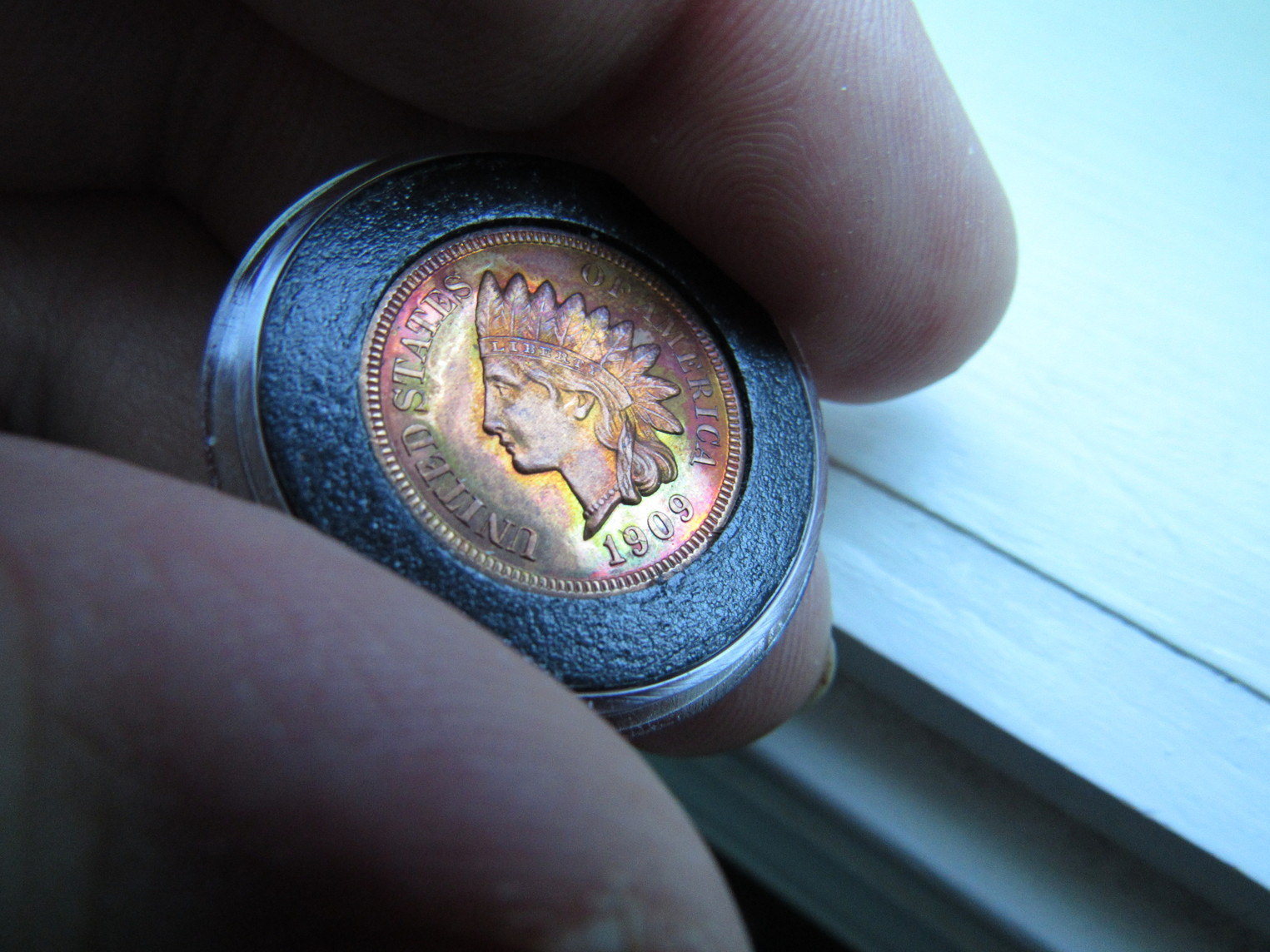 1909-Indian-Cent-Proof-Raw-Colorful