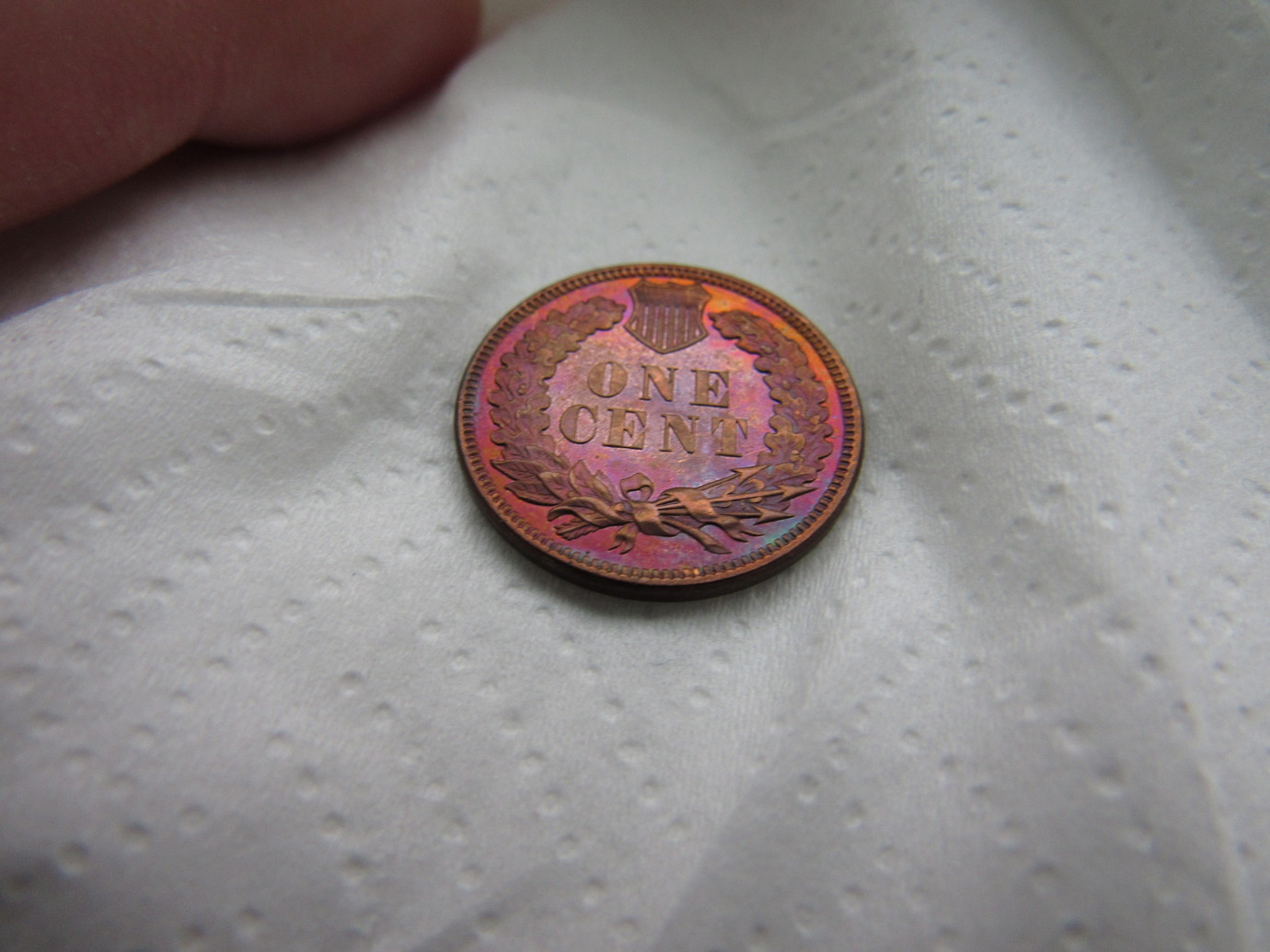 1885-Raw-Indian-Cent-Proof-1885-Colorful-Spectacular!!