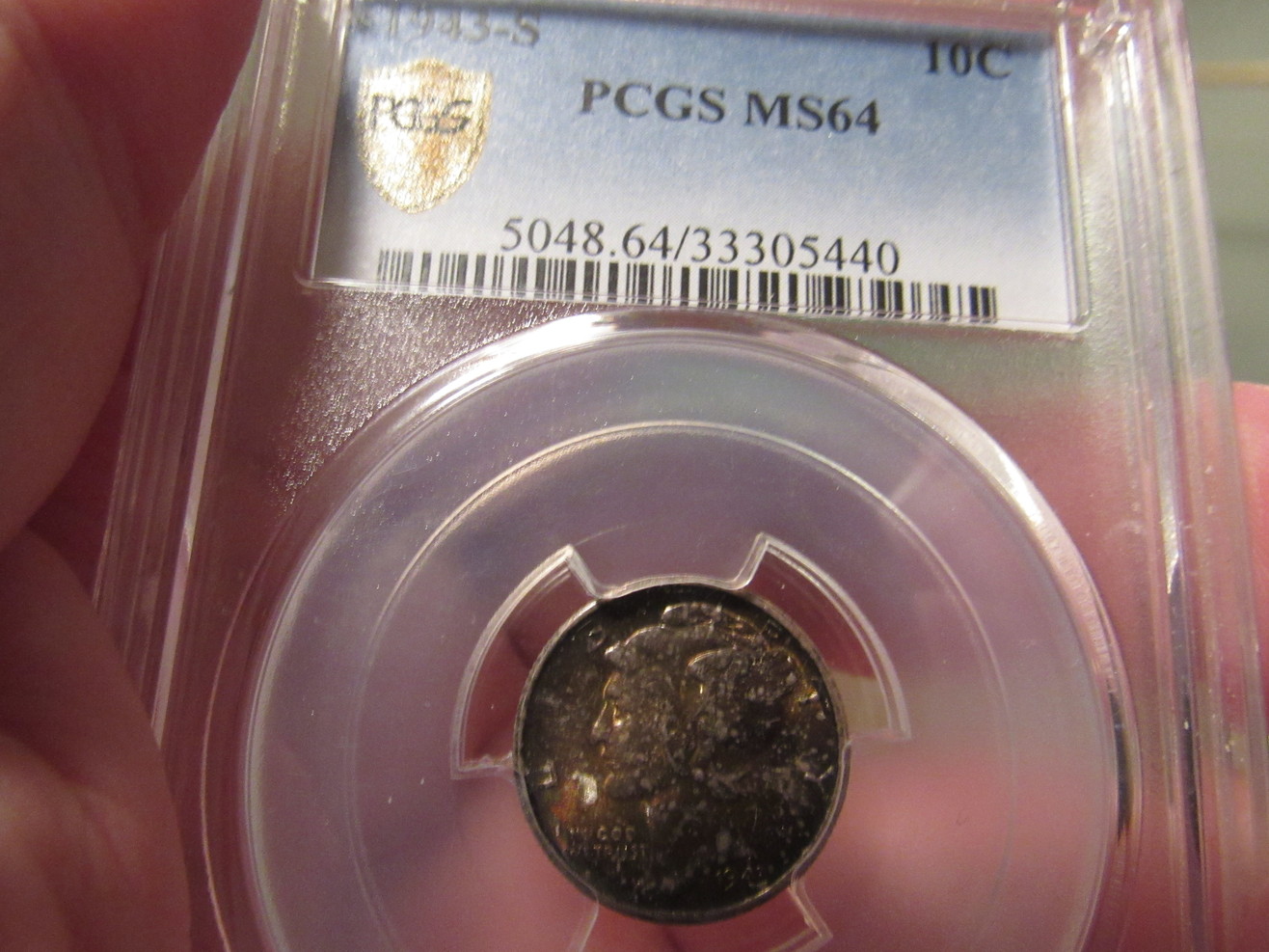 1943-S-PCGS-MS-64-Colorful-Mercury-Dime