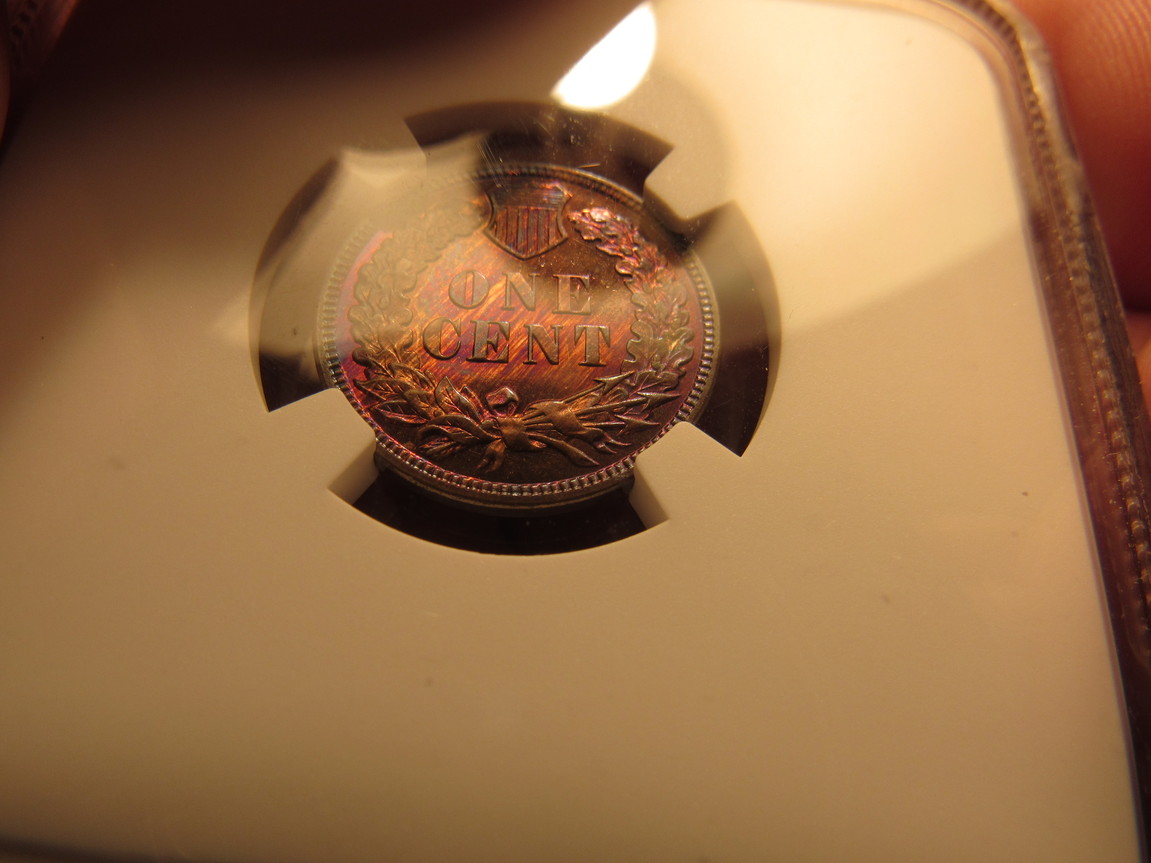 1884-Indian-Cent-PR-65-BN---NGC---Colorful--A-Different-One