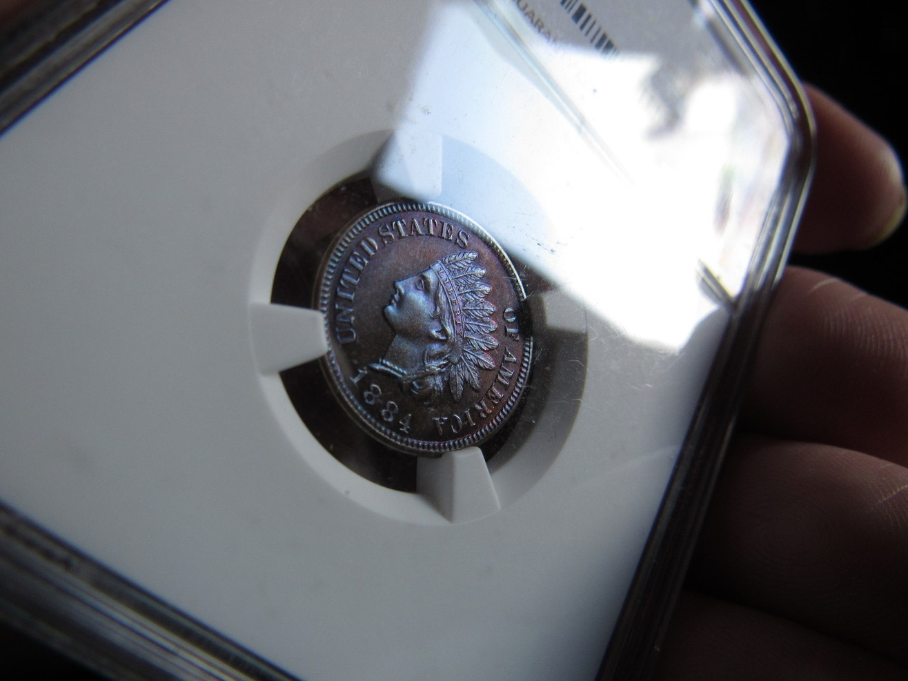 1884-Indian-Cent-PR-65-BN---NGC---Colorful--A-Different-One