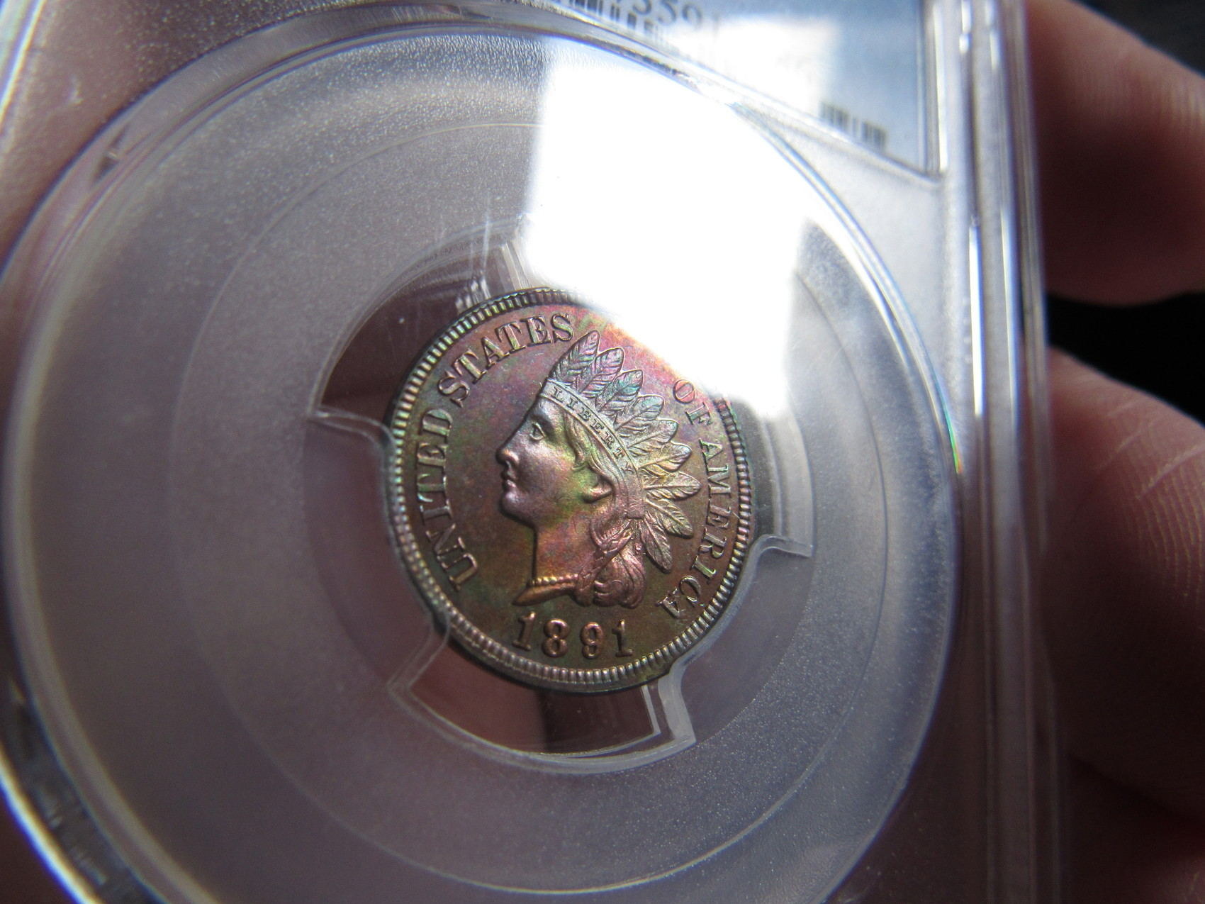 1891-Indian-Cent-Proof-PCGS-R/B--Redo