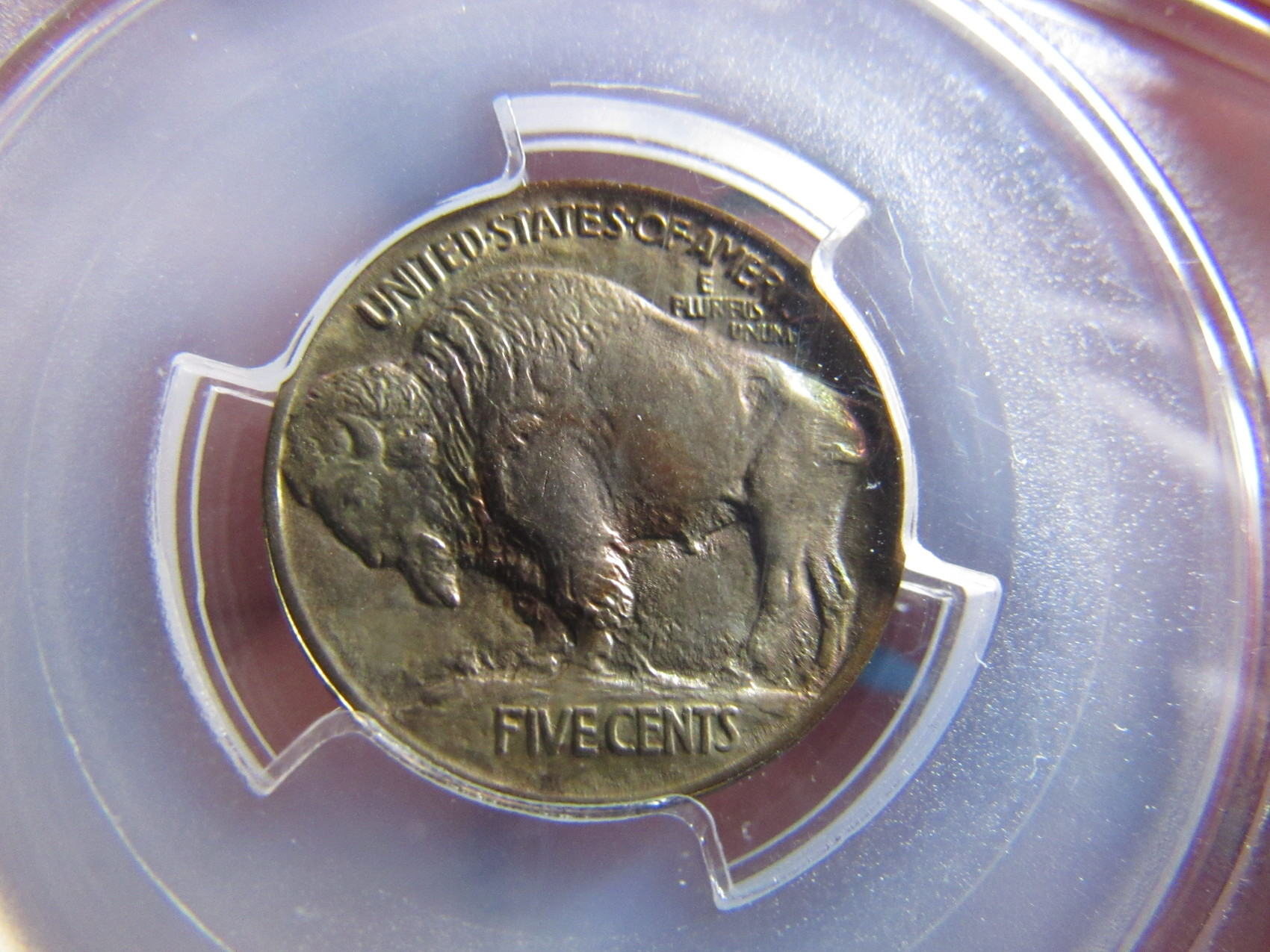 1913-Monster-Rainbow-Toned--Buffalo-Nickel-Type-I-Obverse-And-Reverse