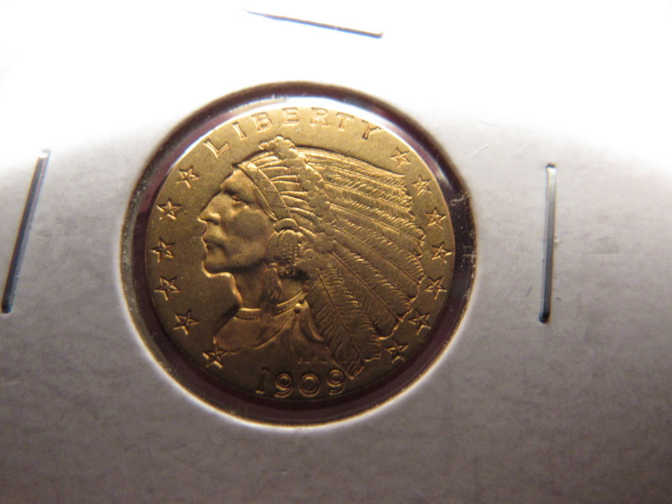 1909--$2.50-Gold-Indian-Raw-Grade-Me-Please