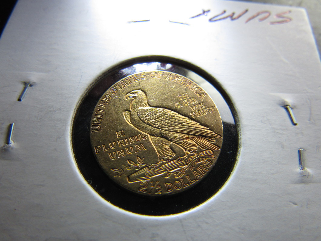 1927-&1928-Around-AU-Raw-$2.50-Gold-Indians