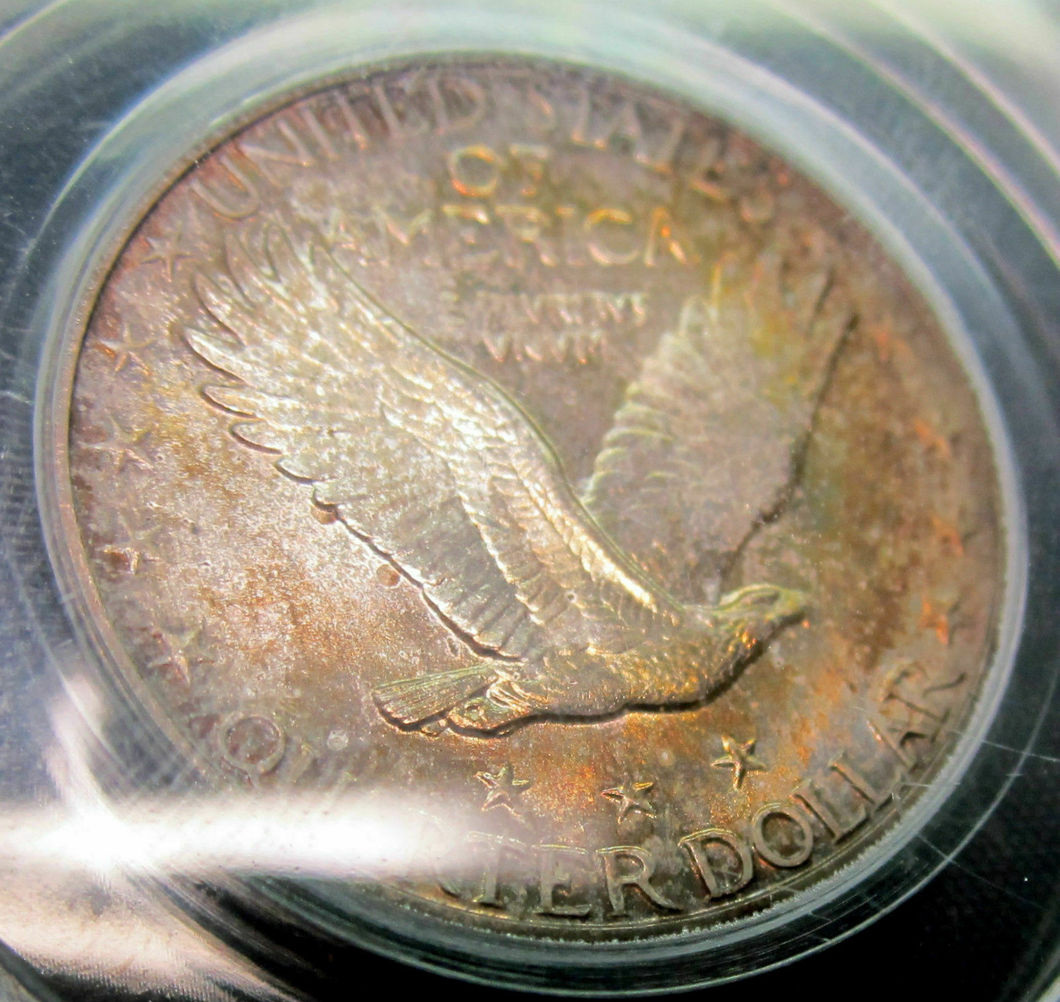 1925-Standing-Liberty-Quarter-Fh-With-Colorful-Reverse-In-OGH