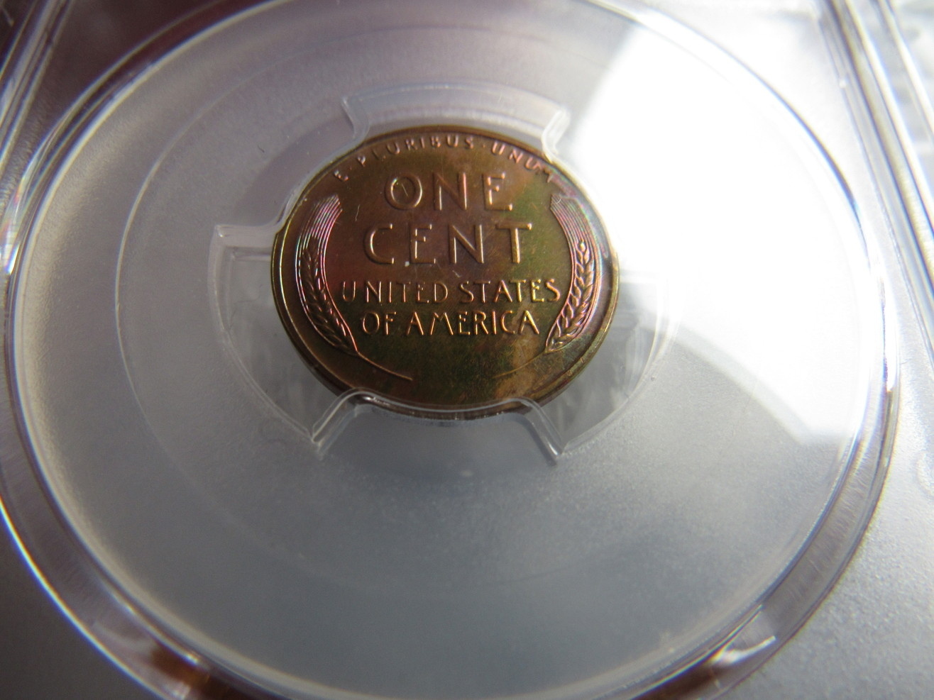 1954-PR-64RB-Lincoln-Cent-Pop-3/2-And-1961-PR-67RD-Lincoln-Cent-With-Color
