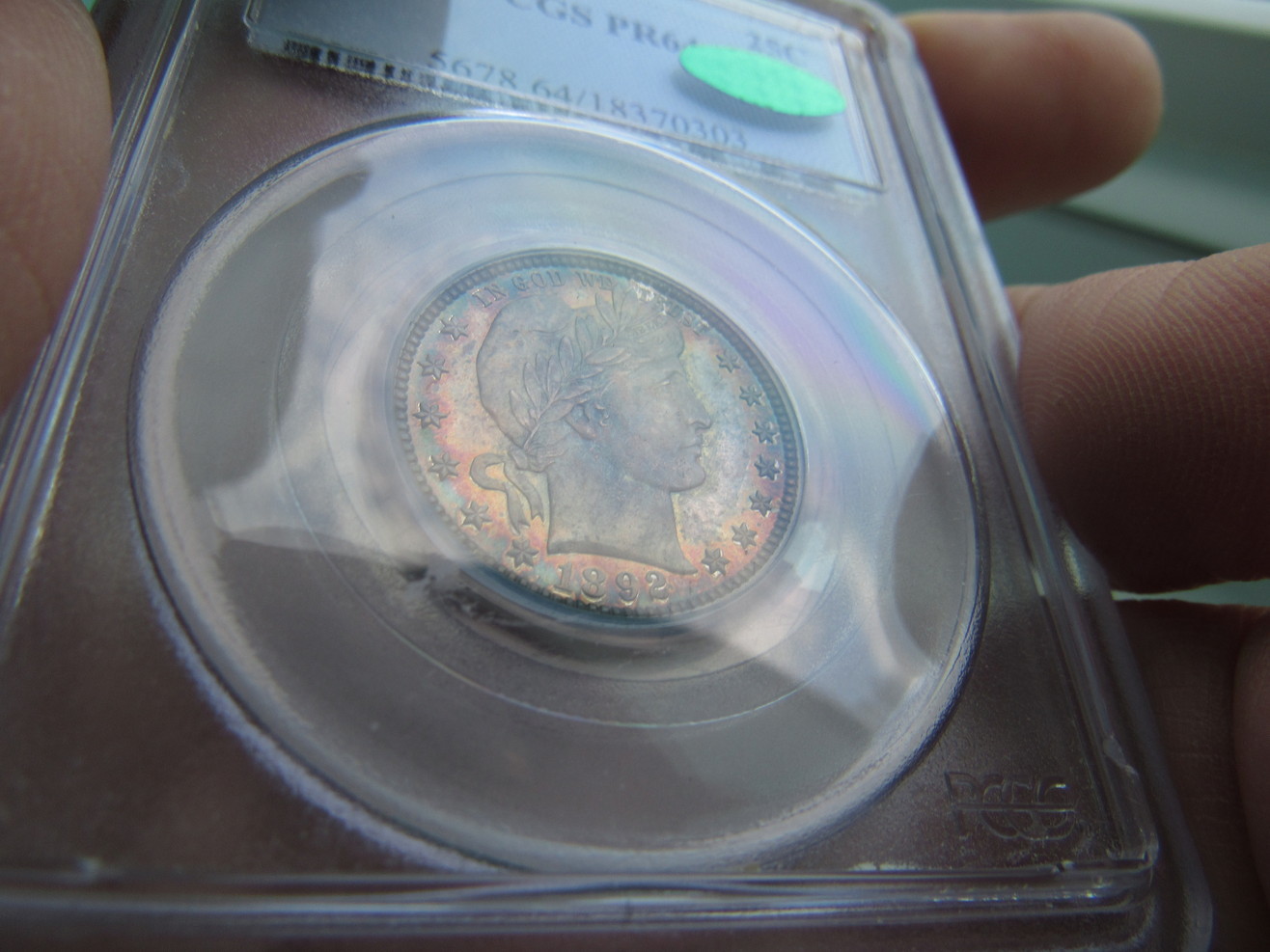 1892-Proof-64-Barber-Quarter-CAC