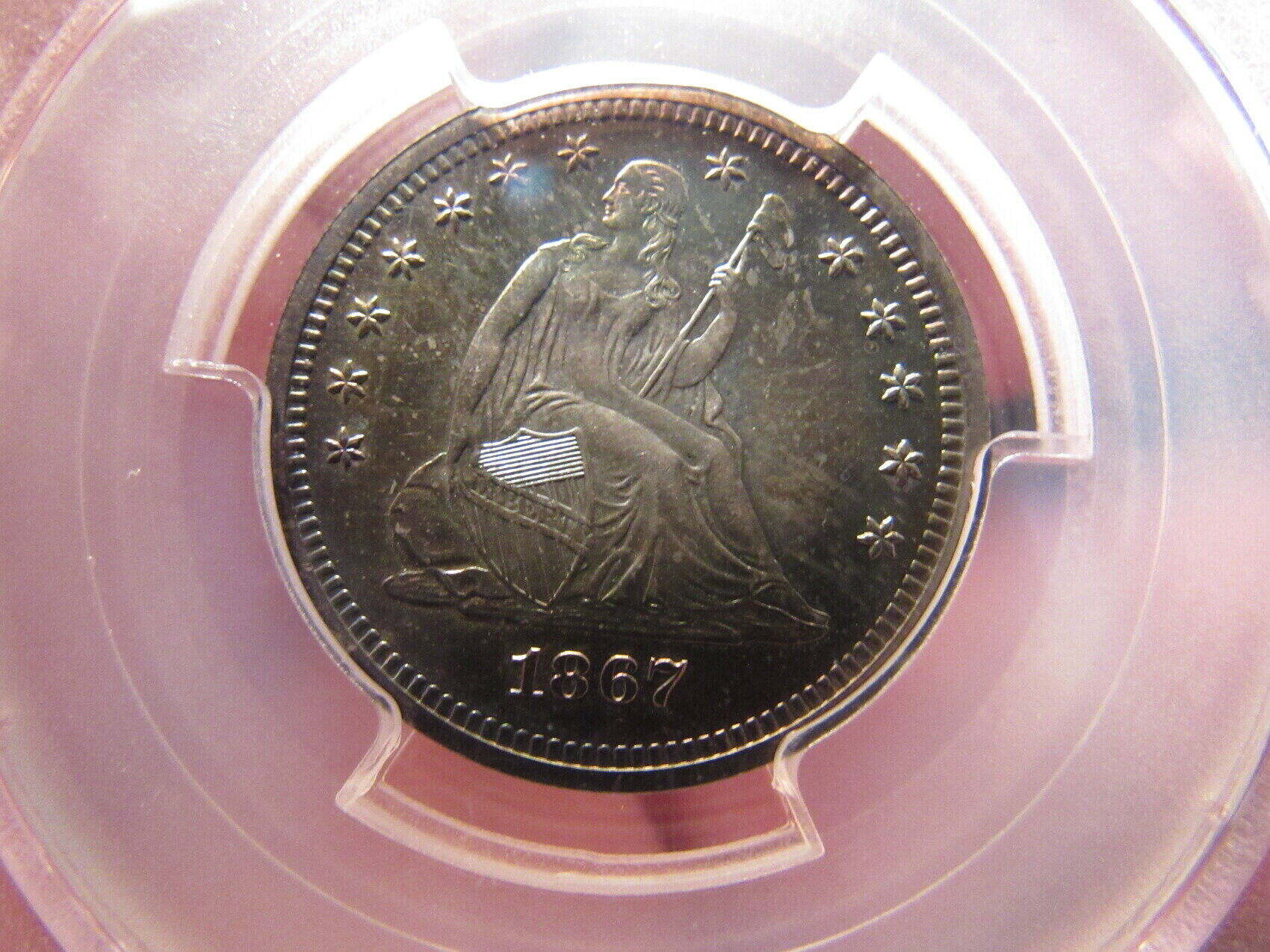 1867-PCGS-Proof-63-Seated-Liberty-Quarter