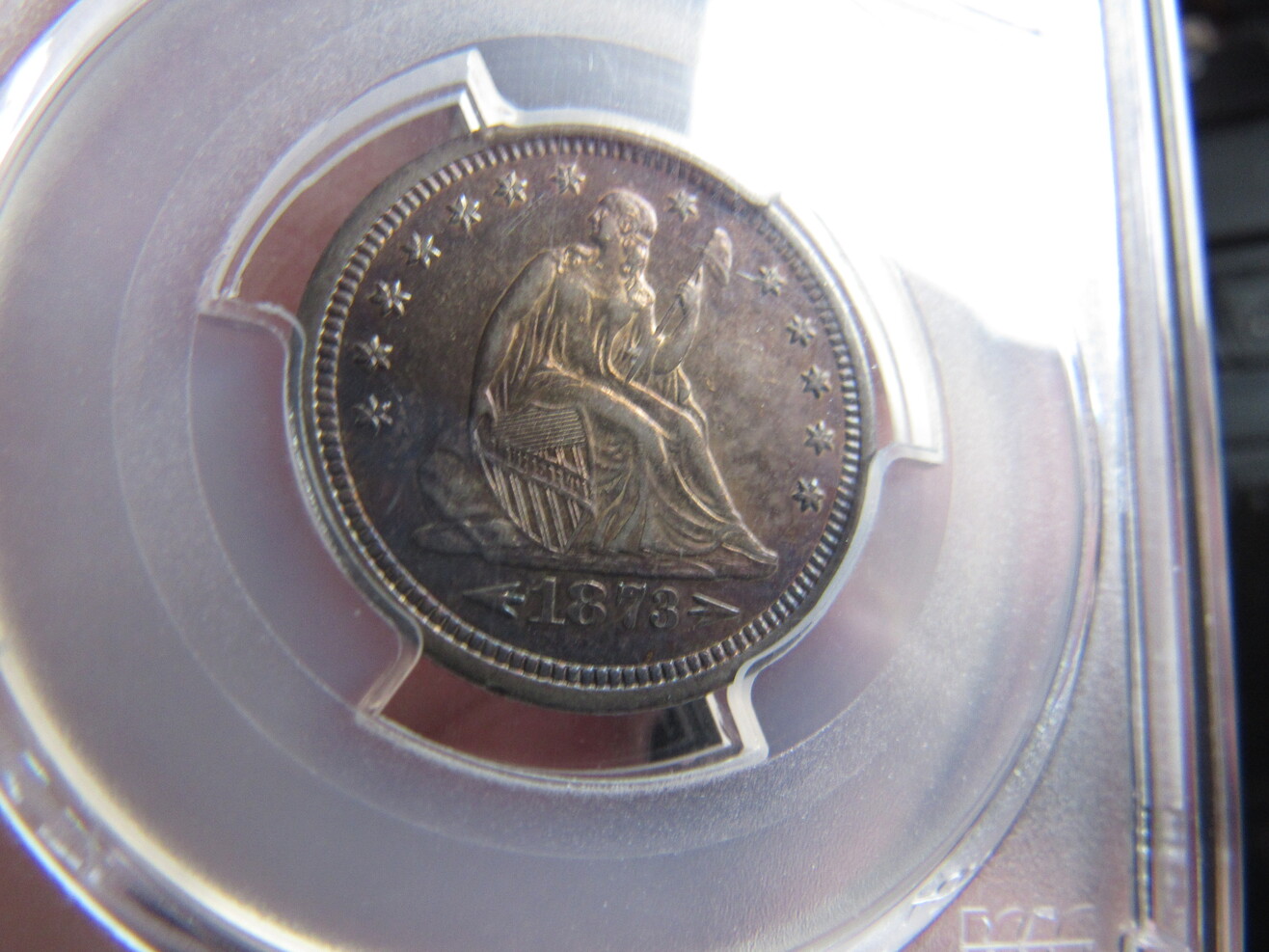 1873-S-Seated-Liberty-Quarter-AU-55-With-Arrows