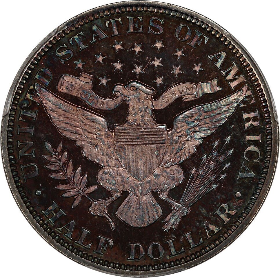 1896-PCGS-PF-62-Half-Dollar-Nice-Color