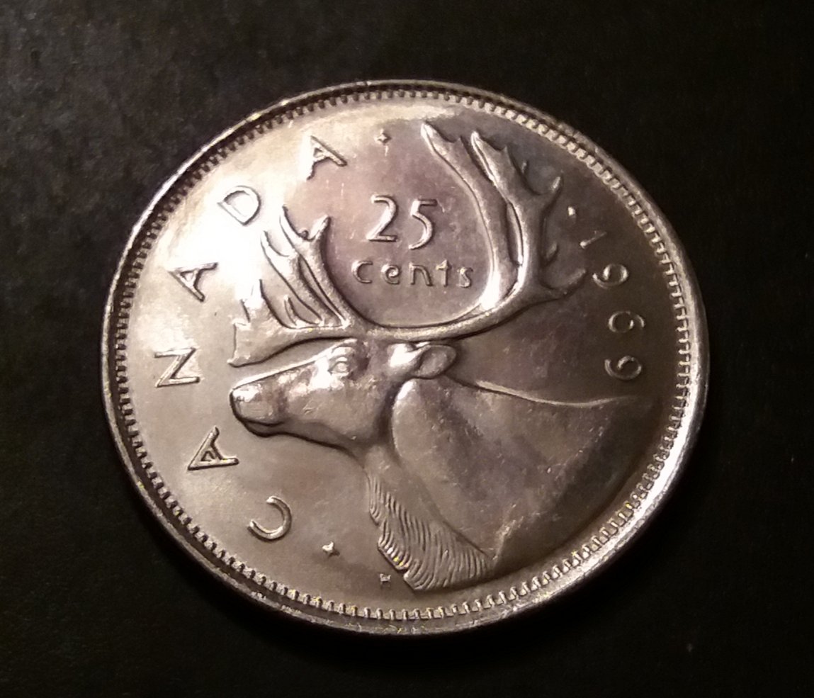 1969-Non-Magnetic-Quarter-4.9/5.0-Grams,-Silver?-Supposed-To-Be-Magnetic?