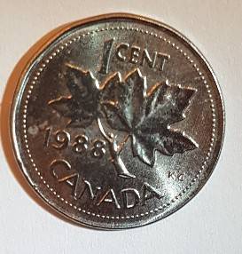 1988-Penny-On-Dime,-Nice-Grade