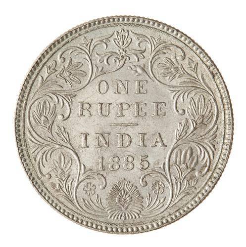 British-India-One-Rupee-1885-Variety-Identification
