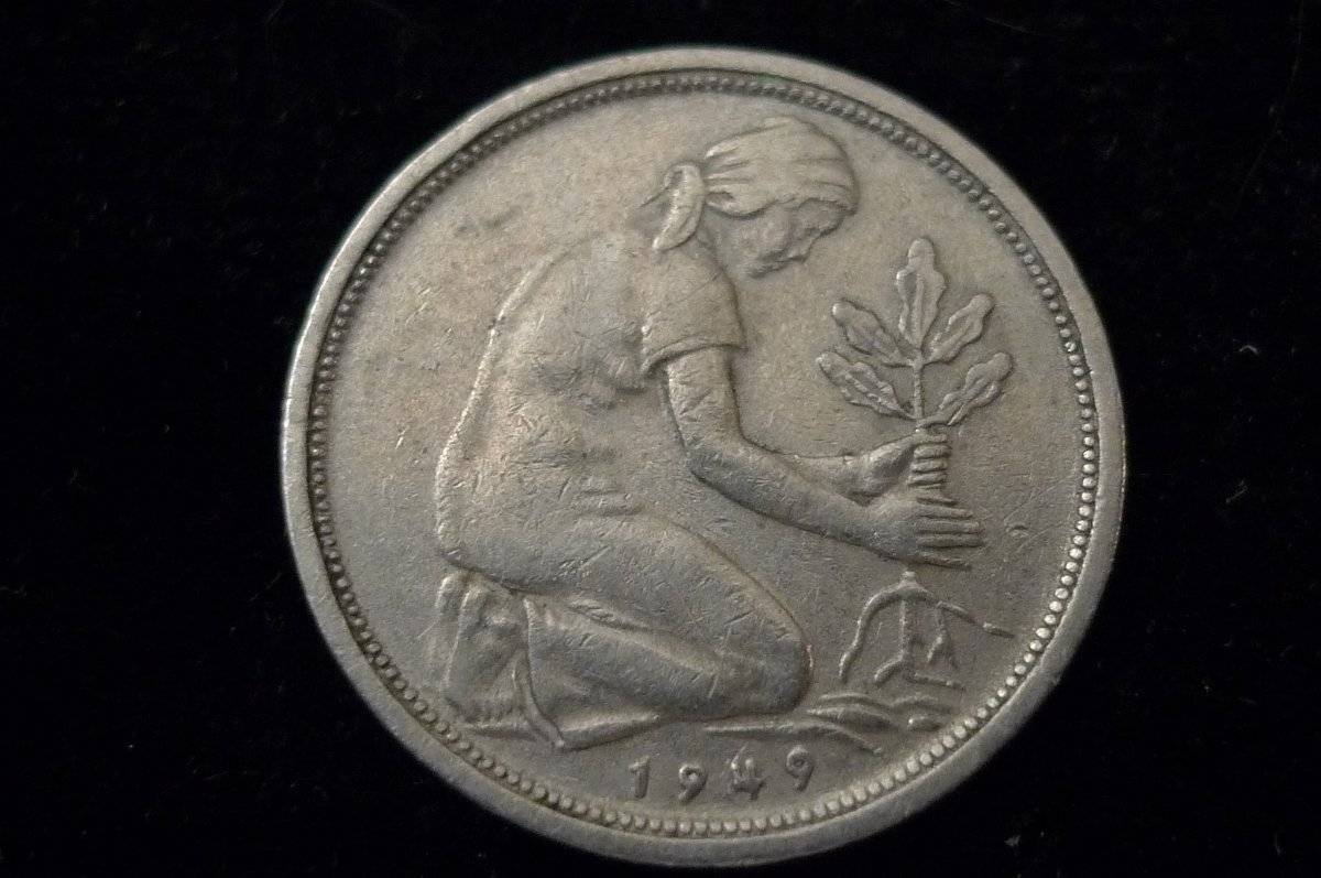 50-Pfennig-Germany-With-Brilliant-Surface