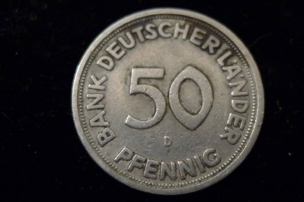 50-Pfennig-Germany-With-Brilliant-Surface