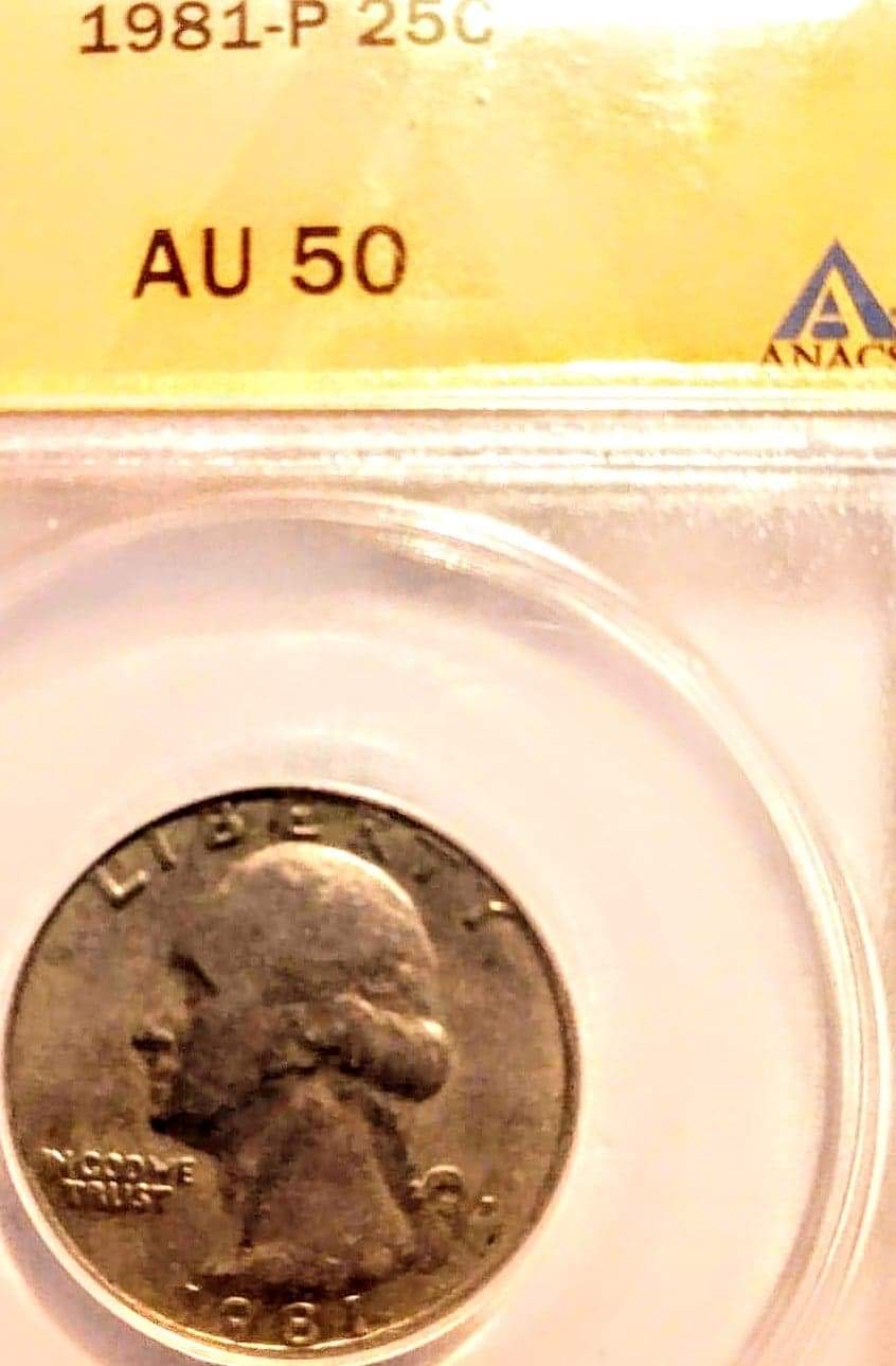 1981-P-Quarter-With-Errors-Graded-AU-50-By-ANACS