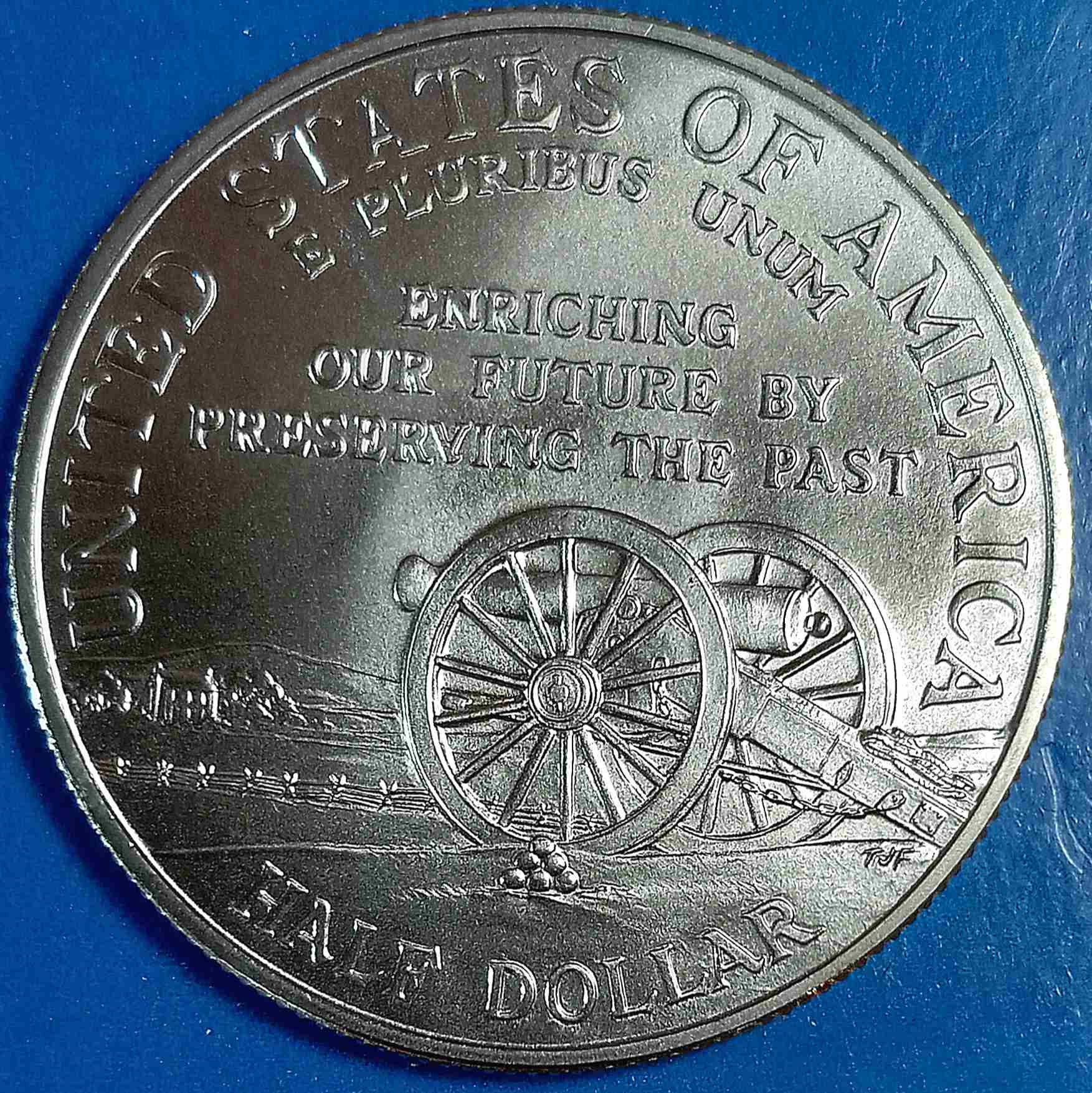 1995-S-50c-Civil-War-Drummer-Boy-In-Holder.
