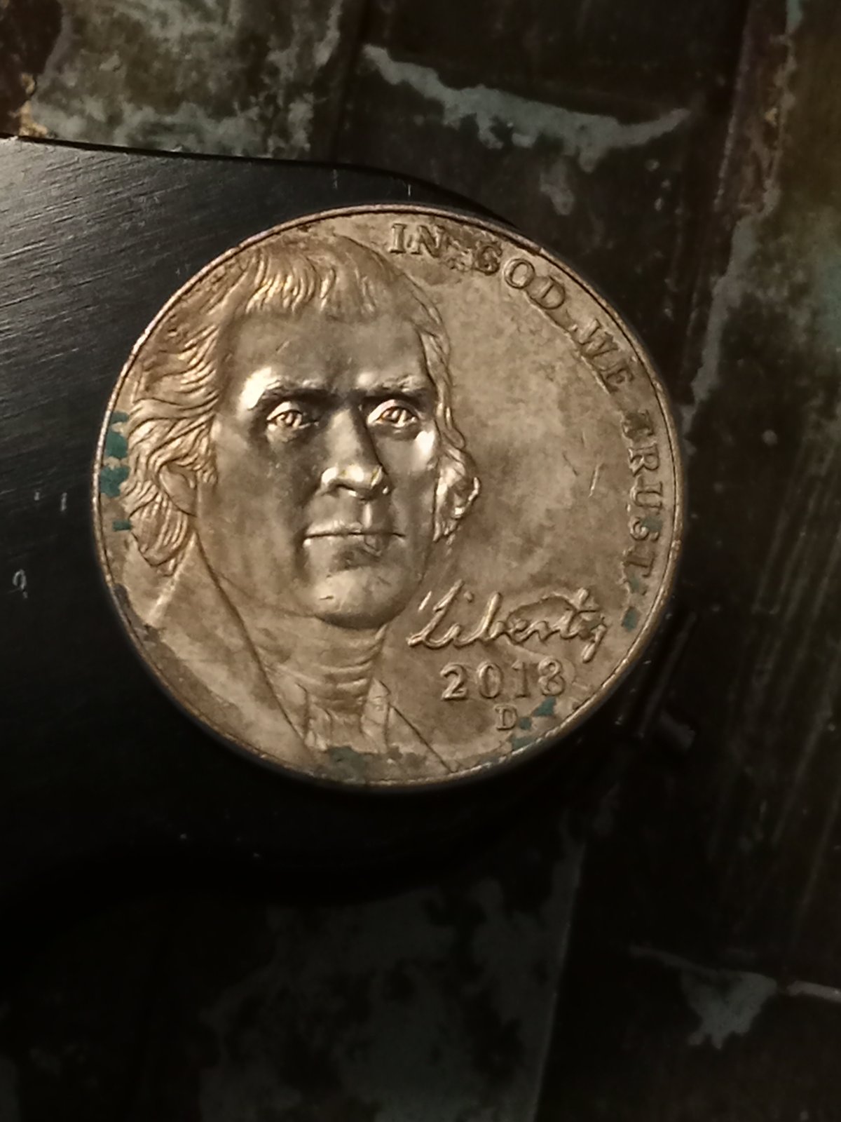 2018-Nickel-With-A-Strange-O-Struck-On-Word-Cent-And-A-1994-Doubled-Letters