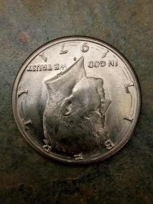 Found-A-1971-D-Half-Dollar-With-Marks-In-Between-Lettering-And-The-Date?