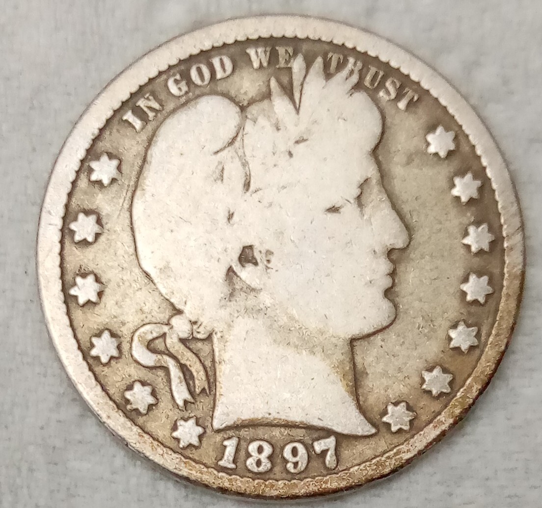1897-Barber-Quarter-.-Filled-Die.die-Chip.need-Help