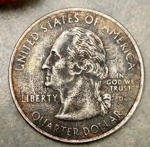 2005-D-Oregon-Quarter-Has-Weird-Reeding-Around-Whole-Coin