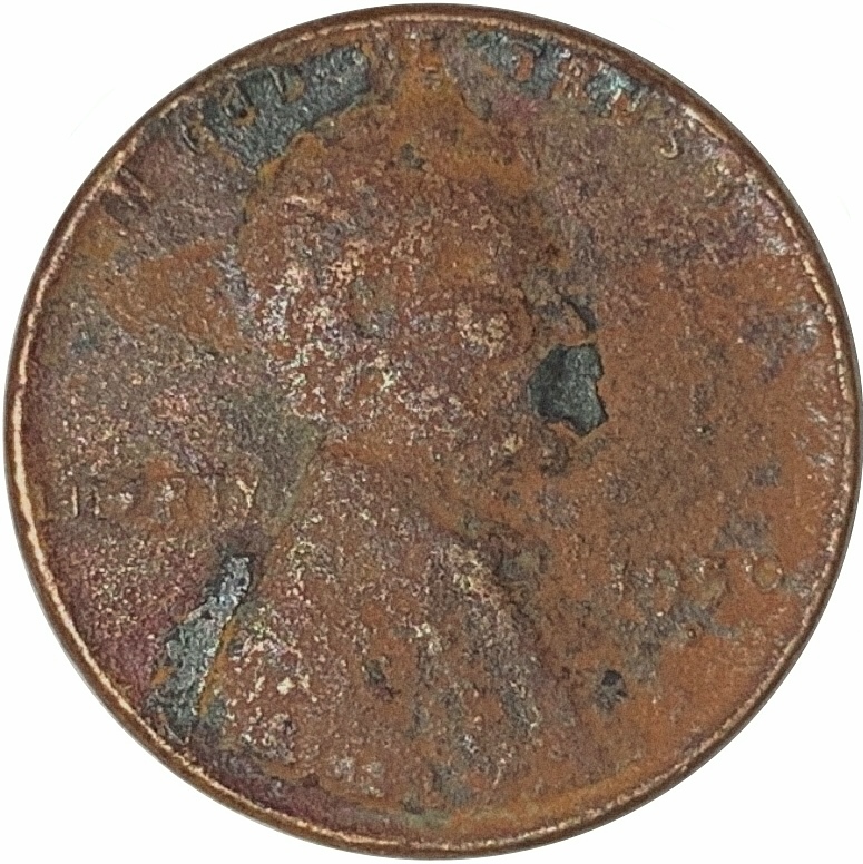 Thoughts-On-This-1950-D-Wheat-Penny-With-Some,-I'll-Say,-Interesting-Toning?-It-Also-Weighs-2.7g