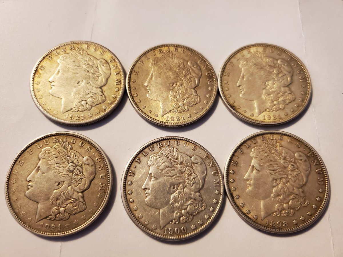 Silver-Dollars-Ranging-From-1898-To-1921