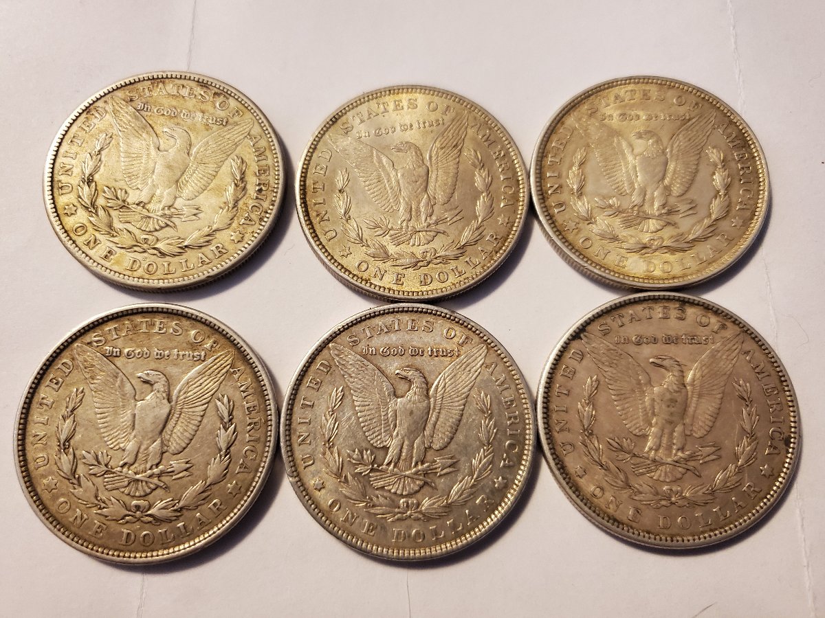 Silver-Dollars-Ranging-From-1898-To-1921