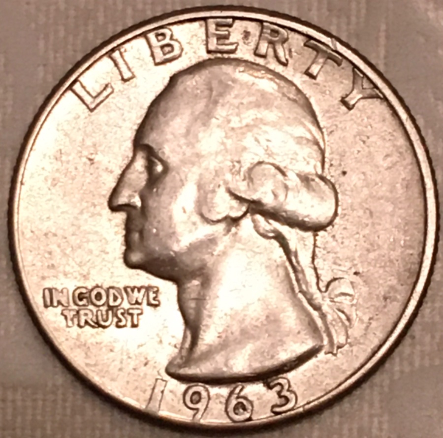 1963-Quarter-Possible-Doubling-On-Reverse-And-Obverse