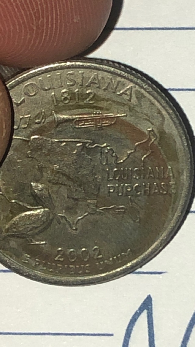 2002-D-Louisiana-Quarter--Error/Mated-Coins?-Planchet?-Nothing?-Idk