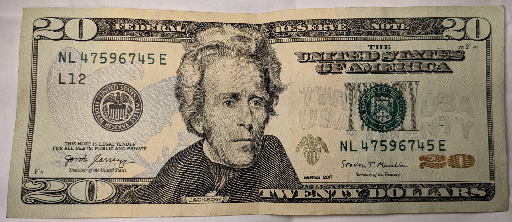 $20-Bill-2017-With-Interesting-Ink-Error-On-Serial-Number