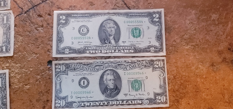 Low-Serial-Number-Notes-$2-And-$20