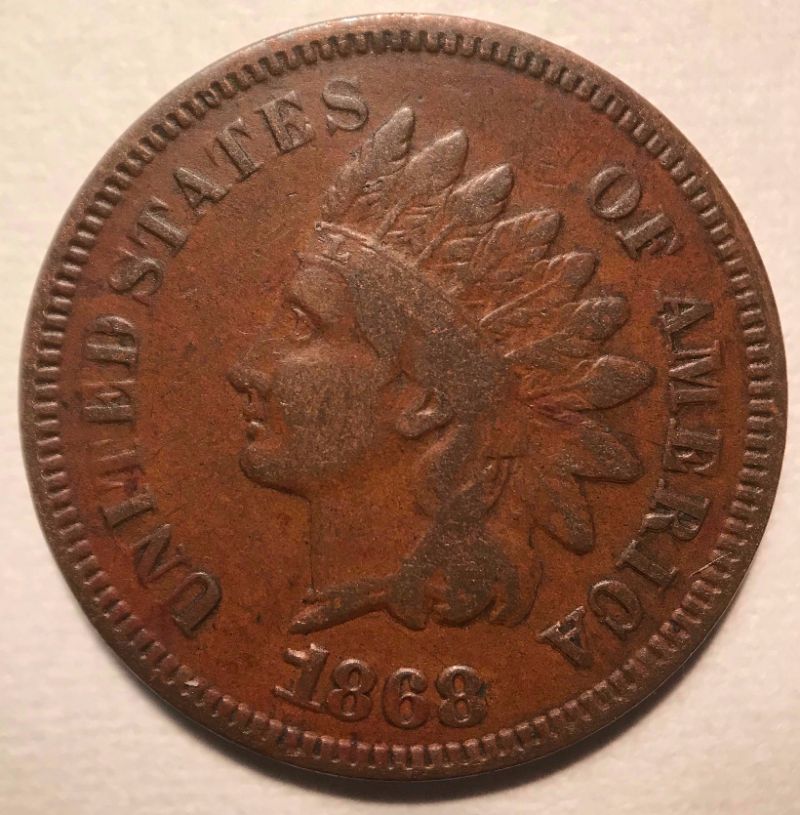 Sending-To-PCGS:-1868-Indian-Head-Cent--Snow-13-Reverse-Die-Gouge-Thanks!