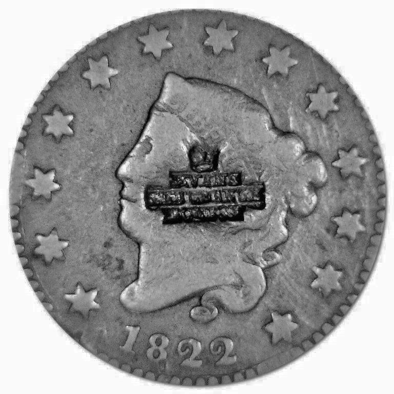 An-1822-Cent-Hosting-A-British-Cutler's-Logo-Stamp-.-Might-This-Be-An-N-14-?