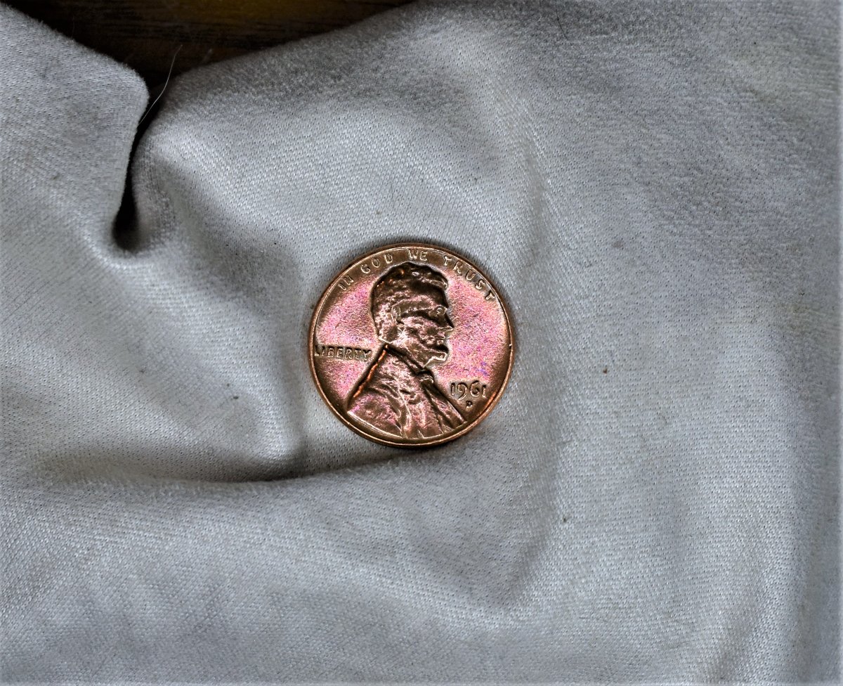 1961-D-Blue-Purple-Toned-LMC-Up-For-Grading