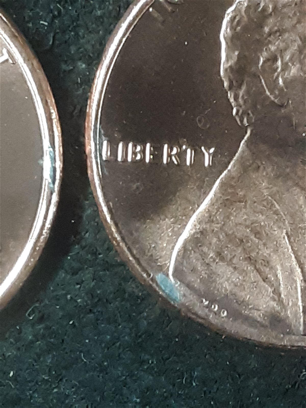 2022-P-Penny,-With-Silver-Colored-Spots